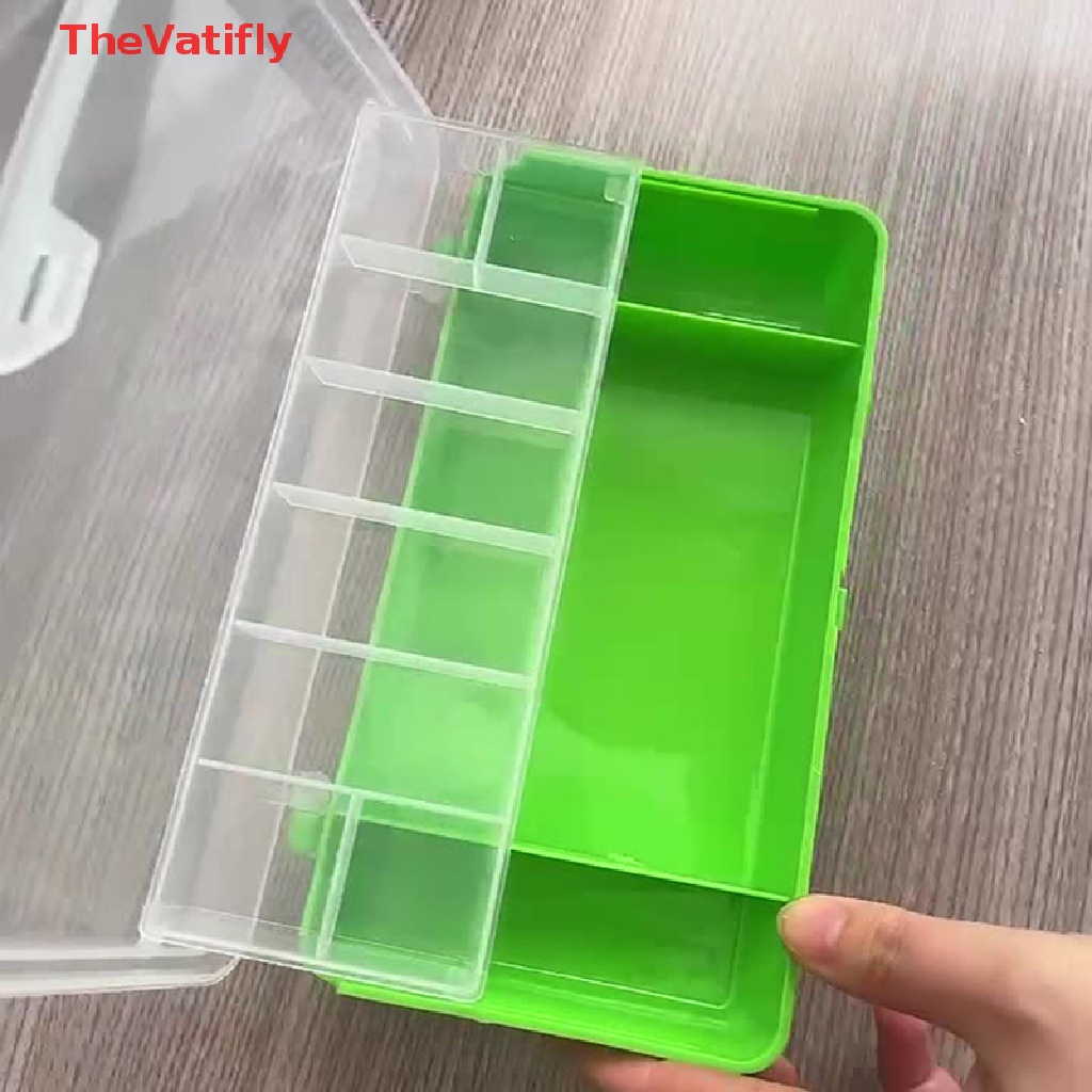 Hộp Đựng Mồi Câu Cá 11 Ngăn Hai Tầng Mềm Mại Nhỏ Gọn