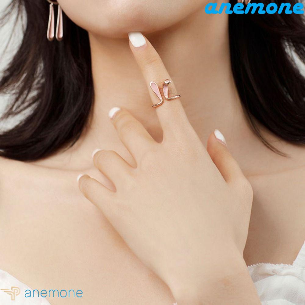 Nhẫn Hở Hình Thỏ Đơn Giản Cá Tính Có Thể Điều Chỉnh