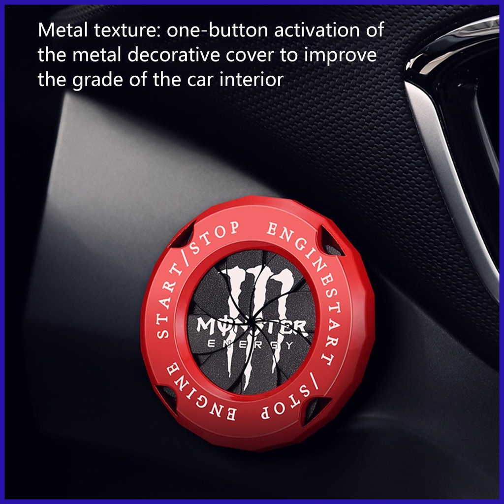 Vỏ Bảo Vệ Nút Khởi Động Xe Hơi / Xe Máy Xoay Được Trang Trí Nội Thất