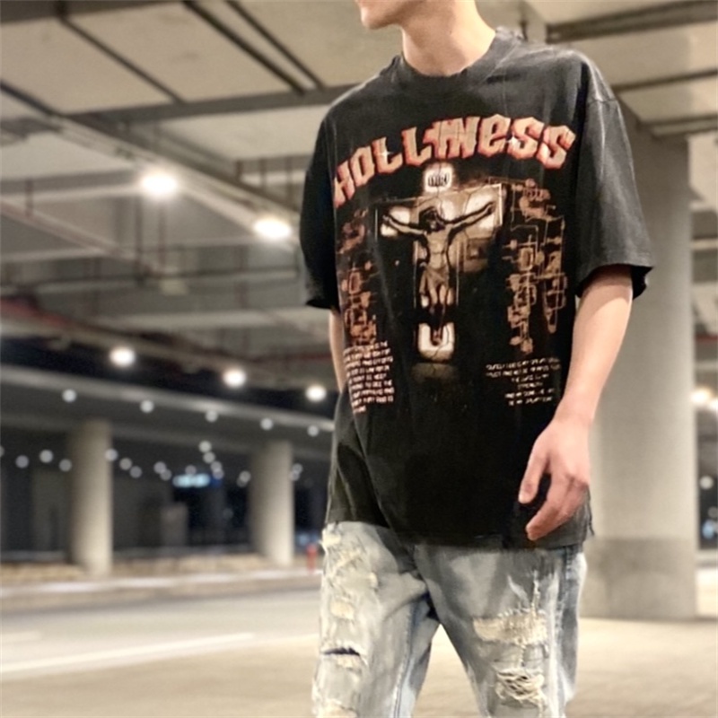 Saint - MICHAEL- CHO &amp; JERRY &amp; - Áo Thun Tay Ngắn Phong Cách Cổ Điển Thời Trang Mới Nhất &quot;God 'S Mercy&quot; Trọng Lượng Cao Cổ Điển Giới Hạn Giặt Được