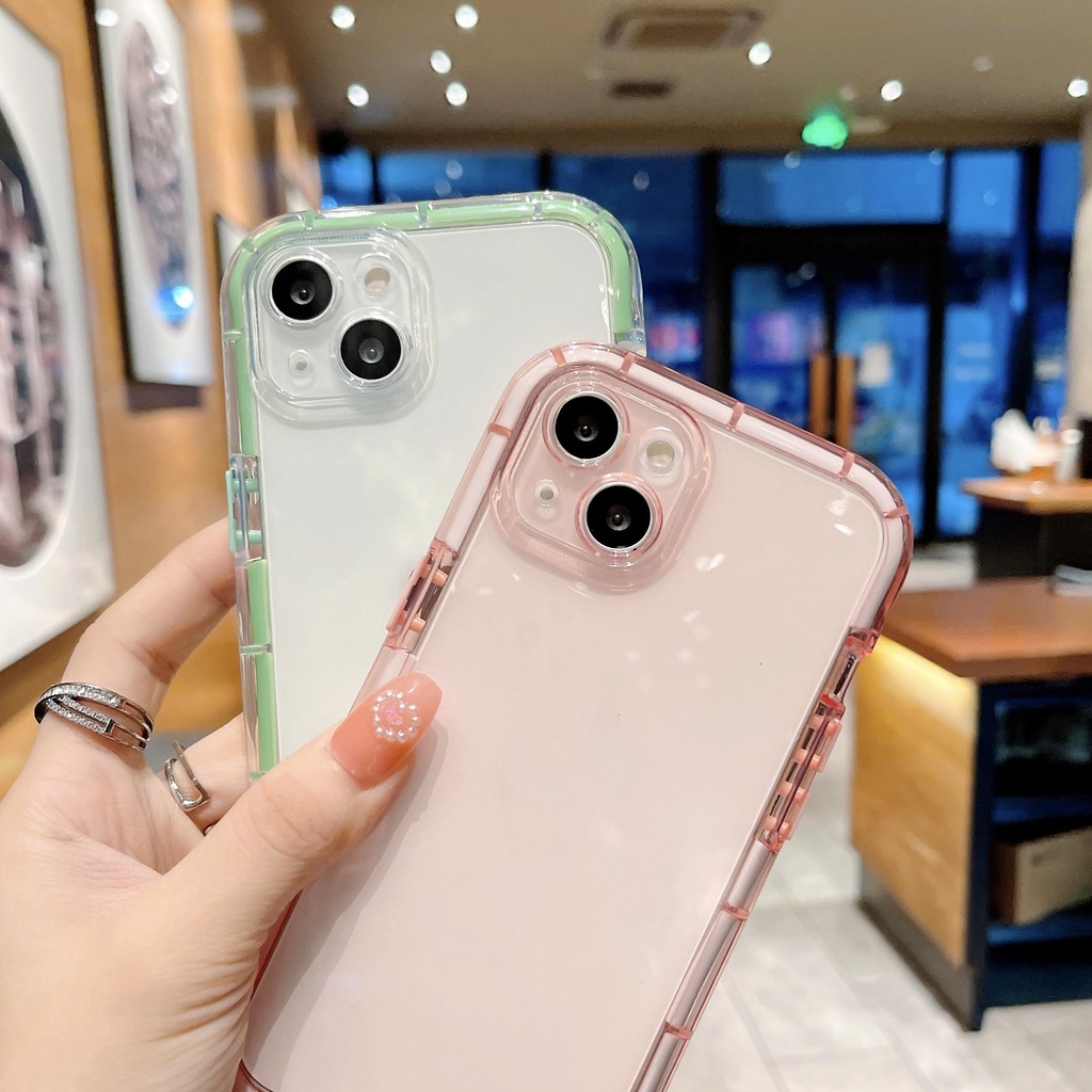 Ốp Điện Thoại Trong Suốt Dạ Quang Có Dây Đeo Chéo Cho iPhone 14 Pro Max 11 12 13 Pro Max