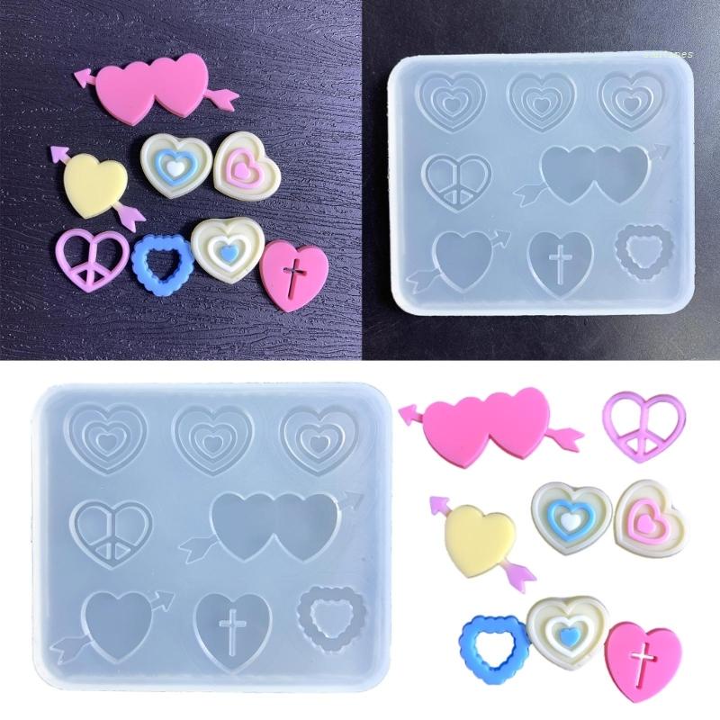 Khuôn Silicone Làm Đồ Trang Sức Thủ Công Dạng Cát Chảy