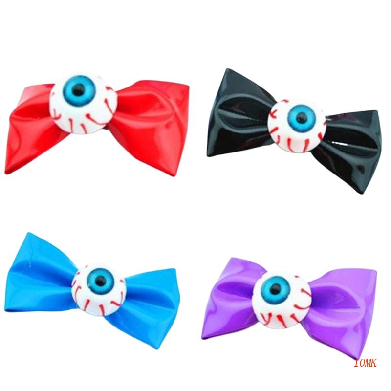 Xiangbao Kẹp Tóc Da Pu Hình Đôi Mắt Điên Cuồng Trang Trí Tiệc Halloween