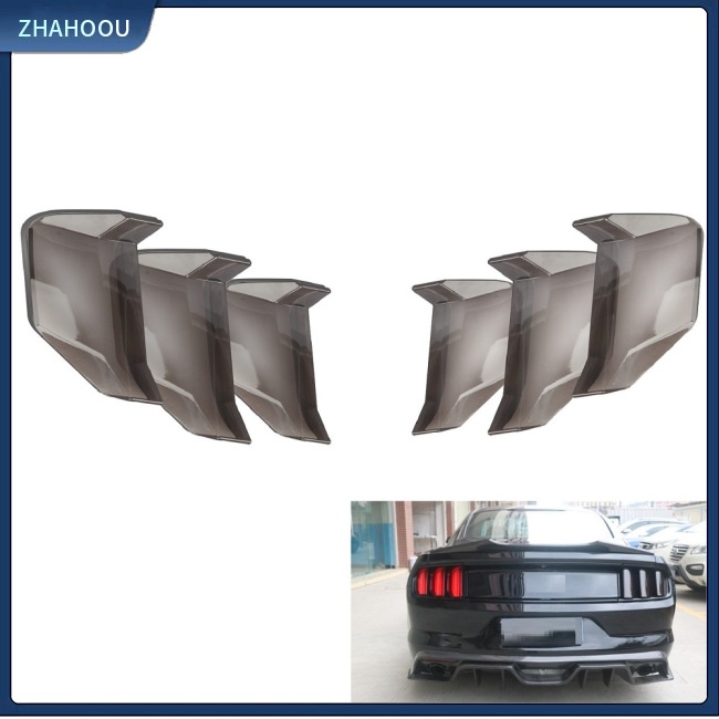 ☃Phụ Kiện Trang Trí Nhà Cửa Kiểu Dáng Dễ Thương Xinh Xắn☃ Set 6 Khung Viền Đèn Đuôi Xe Hơi Mustang 2018 +