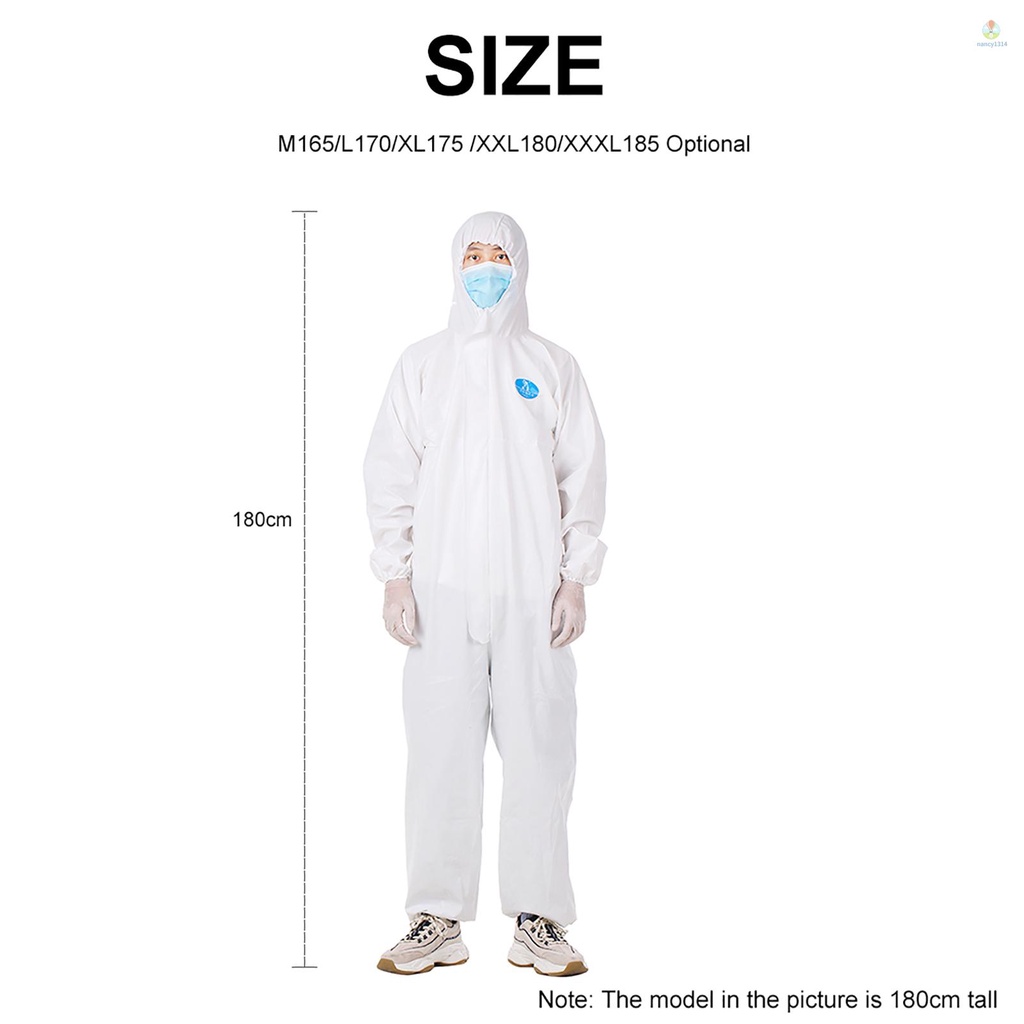 Áo Cách Ly Chống Bụi Chống Tĩnh Điện Bảo Vệ Sử Dụng Một Lần Tiện Lợi