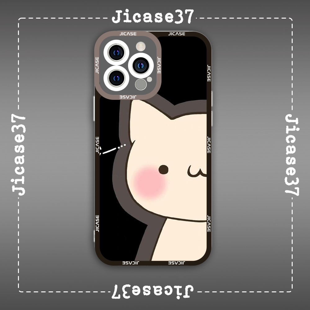 Ốp lưng iphone Cute Case Mèo Trắng Hoạt Hình Kitty Kitten Cute Tặng Kèm Phụ Kiện Túi Xách MK Hình Cute Case