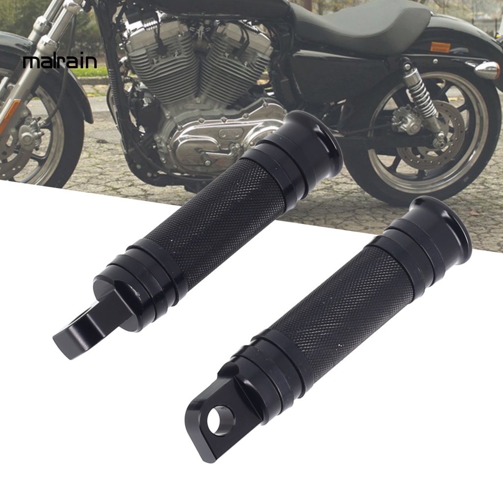 Set 2 Bàn Đạp Để Chân Bằng Nhôm Màu Đen Thay Thế Cho Xe Mô Tô 883 / Dyna / Softail / Fat Boy