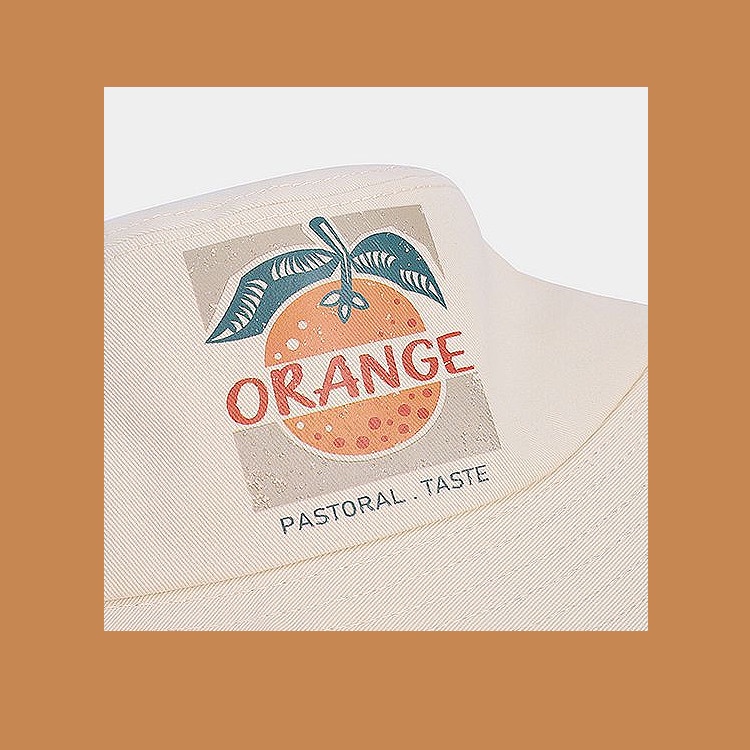 HMH® Nón Tai Bèo Chống Nắng Phong Cách Nhật Bản Hàn Quốc In Hình Cam Cam Thời Trang Mùa Hè Mới Cho Nữ