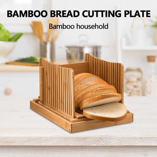Nature Bamboo Bread Slicer For Homemade Bread Foladable & Compact Bread Slicer