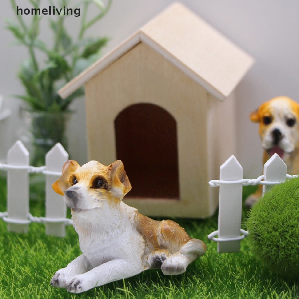 Mô Hình Cún Cưng Mini Bằng Nhựa resin Trang Trí Tiểu Cảnh / Nhà Búp Bê