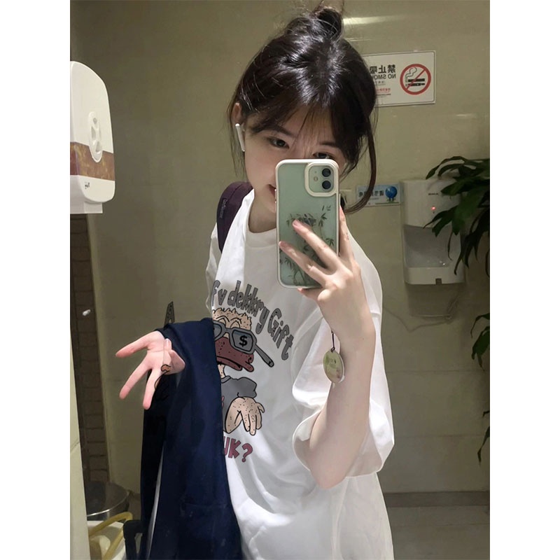 Áo Thun Unisex 100% Cotton Nguyên Chất Ngắn Tay Phong Cách Hàn Quốc Mới NRVP 2023