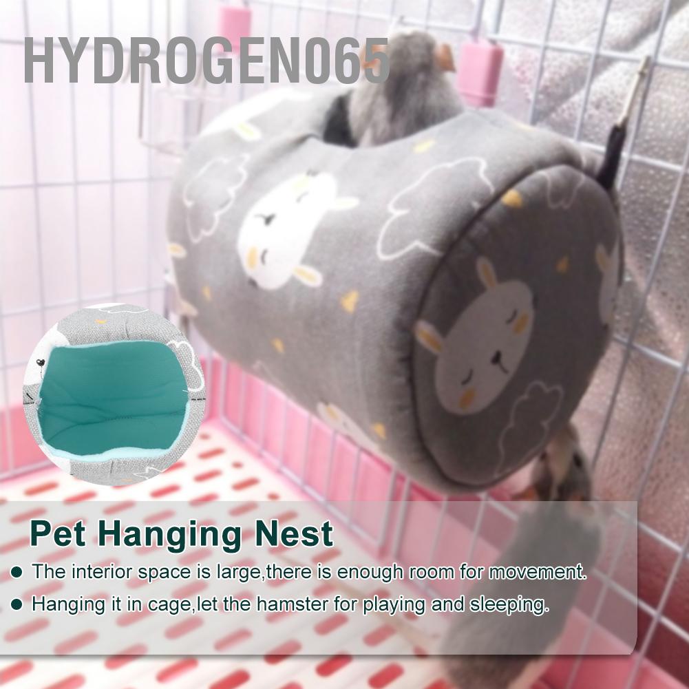 Hydrogen065 Bốn Mùa Canvas Xám Hamster Võng Treo Nhà Tổ Cho Chinchillas Thú Cưng Nhỏ