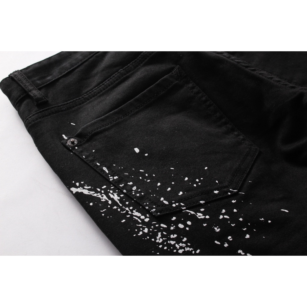 Áo denim Co Giãn Thời Trang Đường Phố Mỹ Cá Tính Cho Nam ic8046