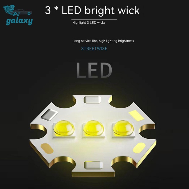 Galaxy Đèn Pin Mini Đa Năng Sạc Usb Tiện Lợi Dành Cho Xe Đạp