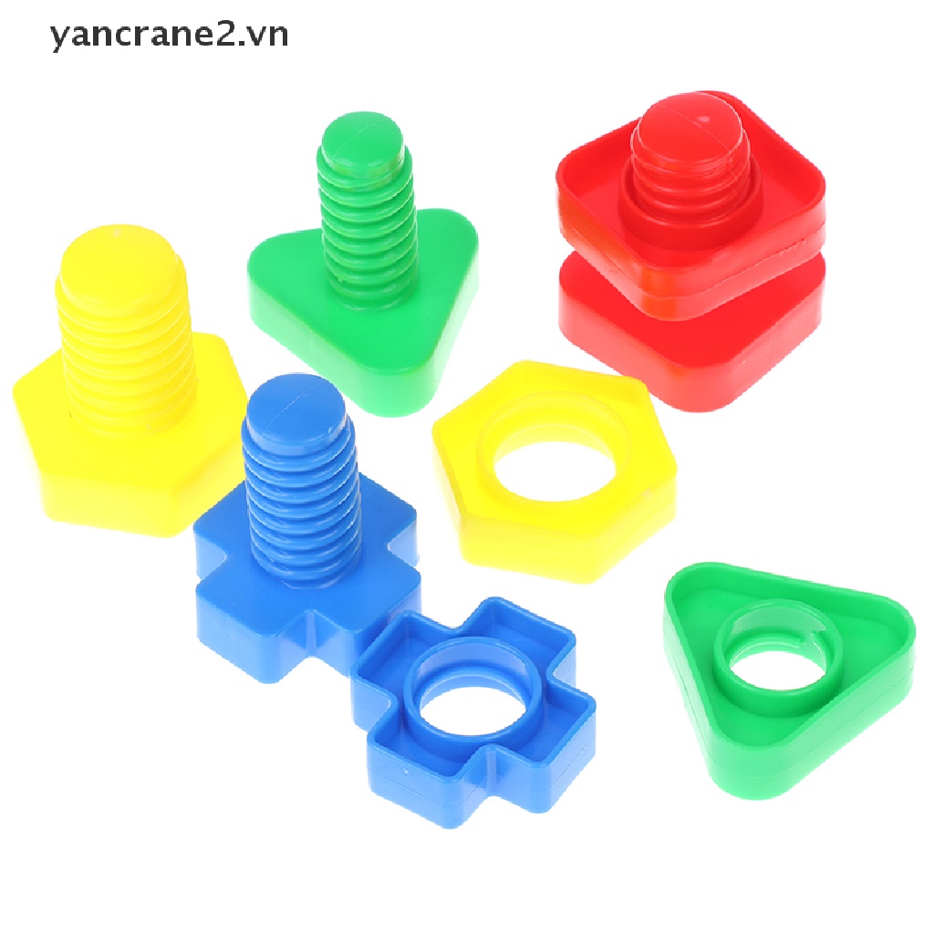 Set 4 Đai Ốc Bằng Nhựa Đồ Chơi Giáo Dục Cho Bé yancrane2.vn