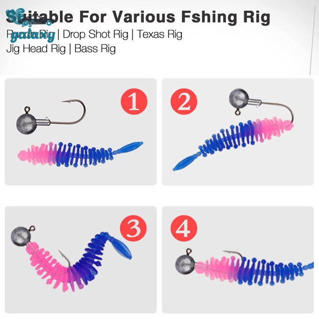 Galaxy Set 20 Mồi Giả Nhử Cá 5.5cm 1.2g Bằng Nhựa Mềm Chất Lượng Cao