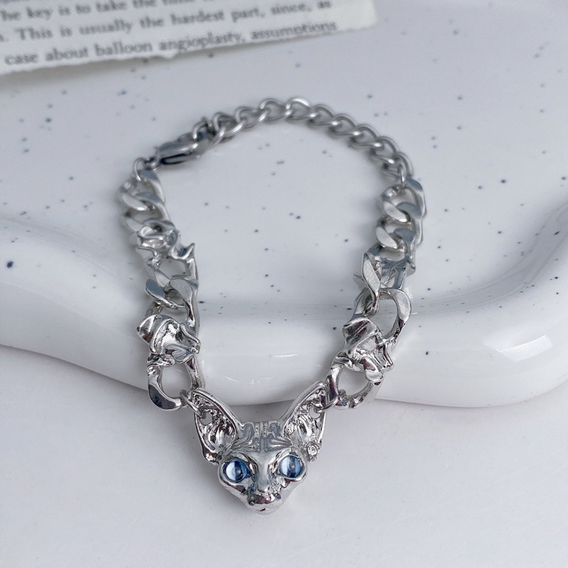 Vòng Đeo Tay Hình Mèo Phong Cách Hip hop Thời Trang