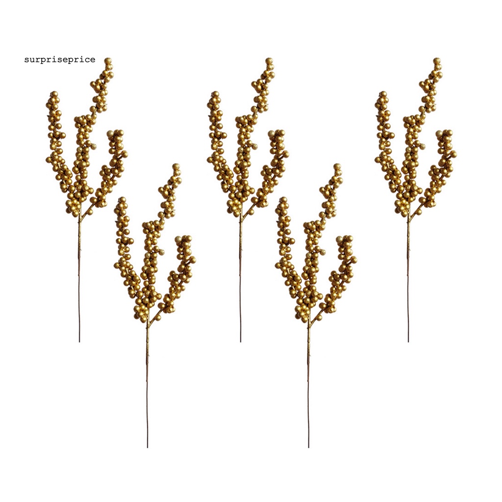 Bộ 5 Quả Mọng Giả Bằng Xốp Polystyrene Styrofoam Dùng Trang Trí Nhà Cửa