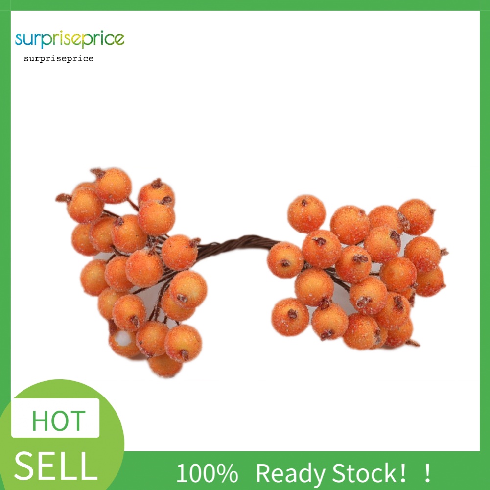 Set 20 Quả Mọng Nhân Tạo Bằng Xốp Dùng Trang Trí Tiệc Cưới / Giáng Sinh DIY