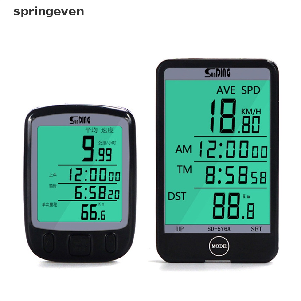 Đồng Hồ Đo Tốc Độ Không Dây Chống Mưa Cho Xe Đạp