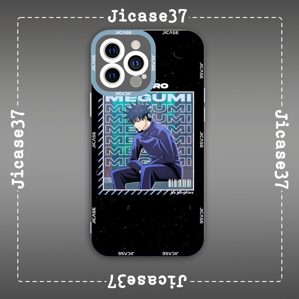 Ốp lưng iphone cạnh vuông Jicase Megumi Fushiguro Aesthetic Jujutsu Kaisen