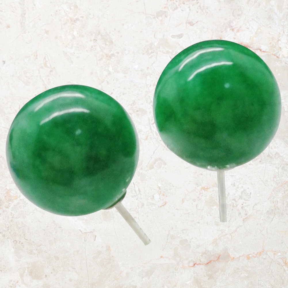 Đôi Khuyên Tai Mạ BạC PhốI HạT 10mm ThờI Trang Cho Nữ