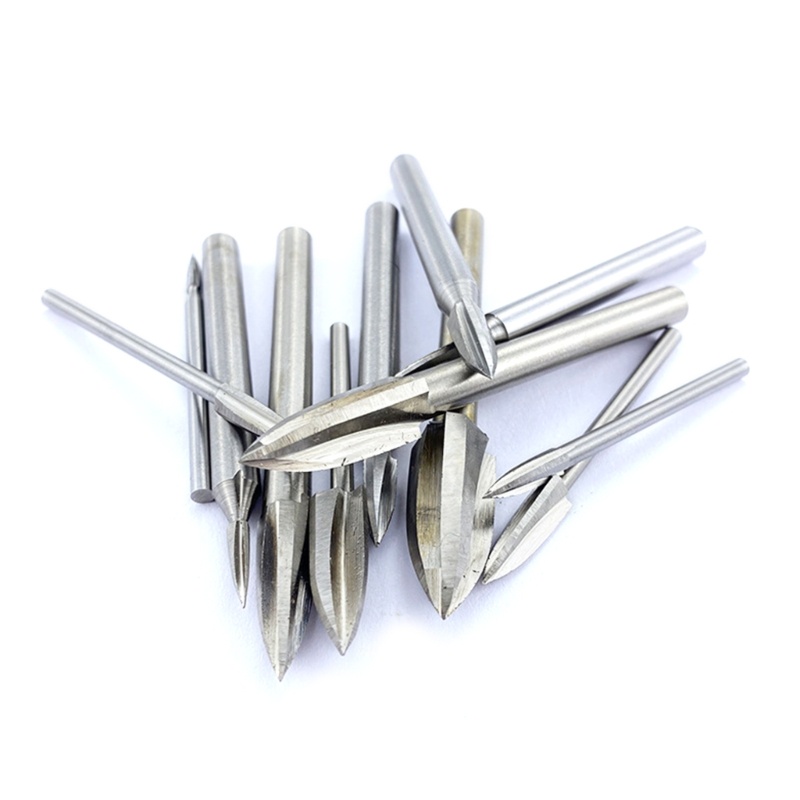 Bộ 7 Mũi Khoan Điêu Khắc Gỗ Bằng Thép Cacbua Cứng