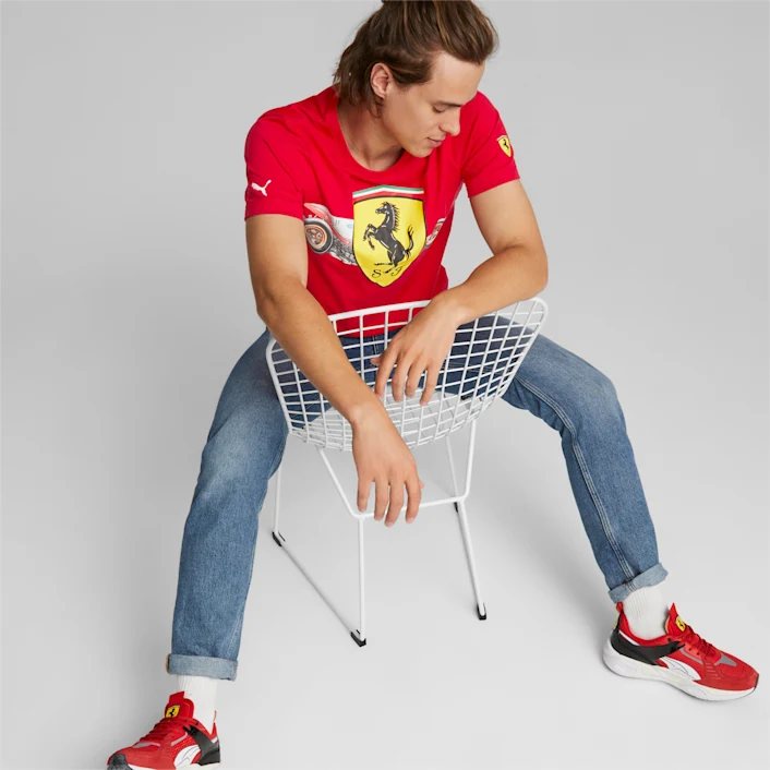Áo Thun Tay Ngắn In Hình Ferrari FIV Thời Trang Mùa Hè Cho Nam