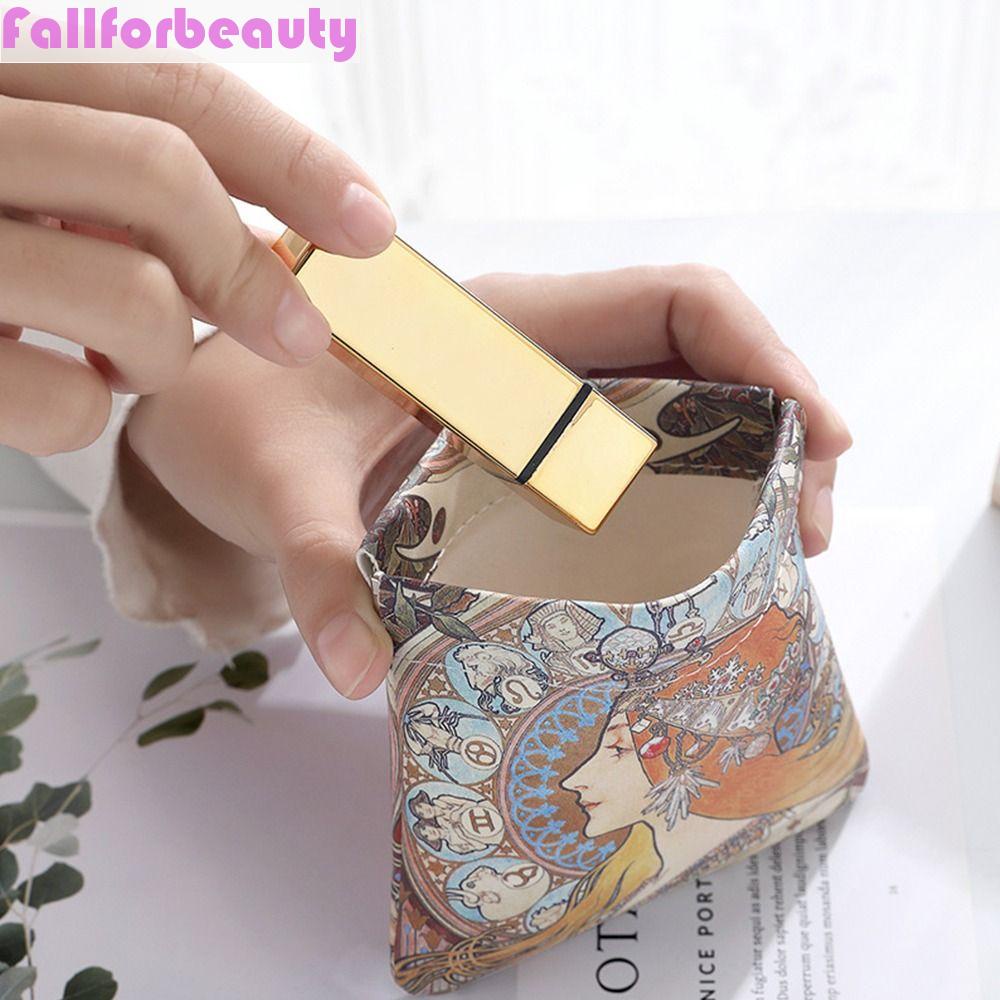 Fallforbeauty Túi Đựng Khăn Giấy Vệ Sinh Dây Cáp Hình Chiếc Lá Mùa Xuân Tự Đóng Tiện Dụng Cho Nữ