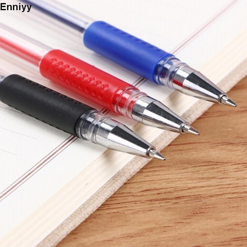 📚📚Bút bi nước viết êm tay không lem mực ra tay, bút bi giá rẻ sẵn 3 màu đen xanh đỏ, đồ dùng văn phòng phẩm Heytabox