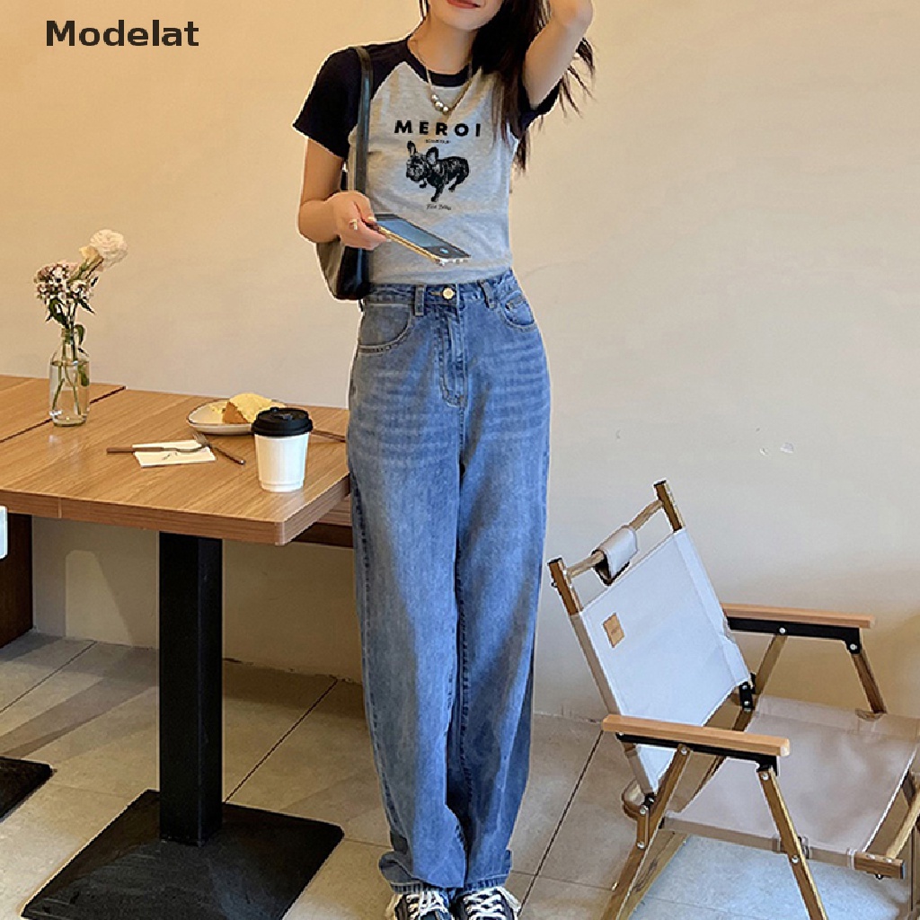 Áo Thun Dệt Kim MFC Y2K Cổ Tròn Tay Ngắn In Hình Pring Thời Trang Mùa Hè Cho Nữ