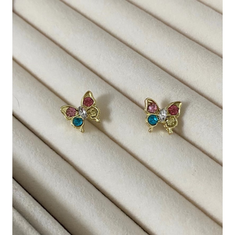 Khuyên Tai Hình Bướm Nhiều Màu Phong Cách Cổ Điển Mới 2023