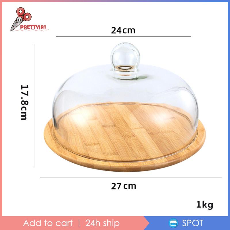 [Prettyia1] Khay Thủy Tinh Đựng Bánh Mì Phong Cách Bắc Âu