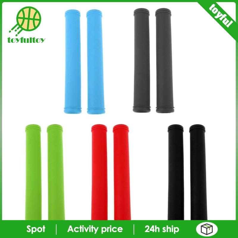 1 Cặp Bọc Cao Su Bảo Vệ Tay Lái Xe Đạp Màu Xanh Dương