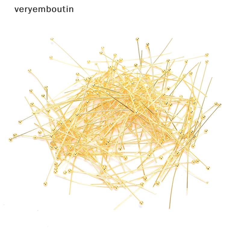 Bộ 200 Ghim Đầu Bi Làm Bông Tai DIY