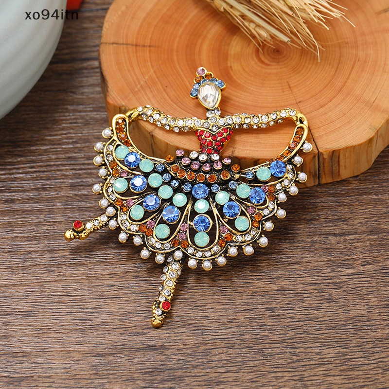 Ghim Cài Áo Hình Vũ Công Ballet Đính Đá Nhiều Màu Dễ Thương