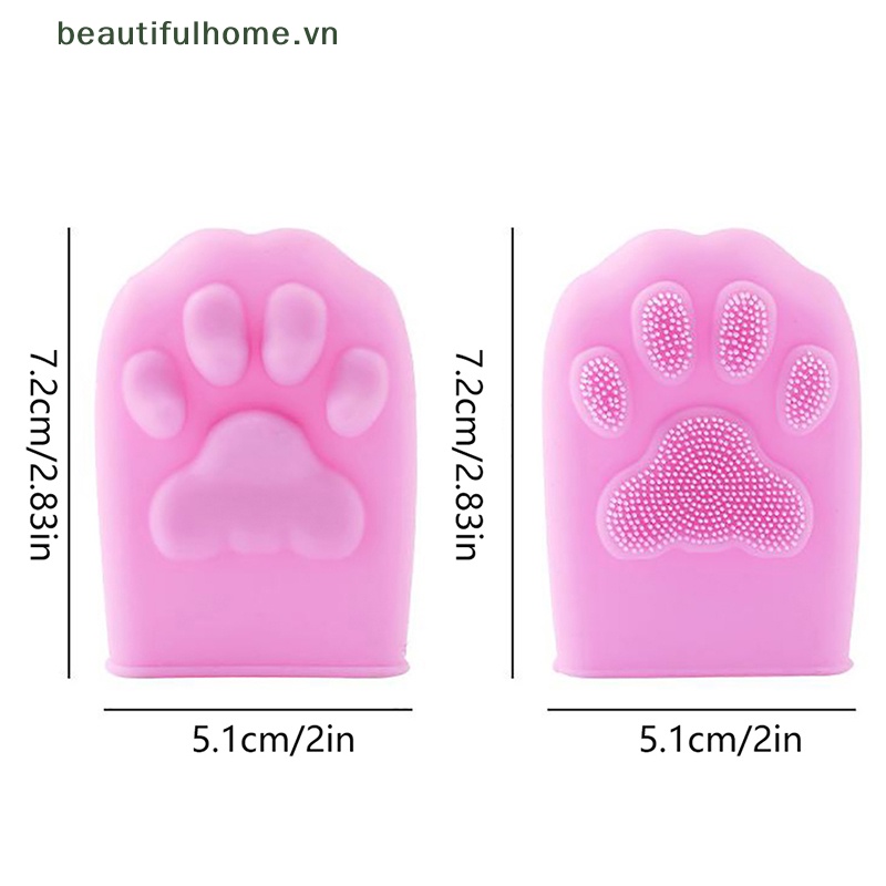 1 Bàn Chải Silicone Rửa Mặt Massage Mềm Mại Tiện Dụng
