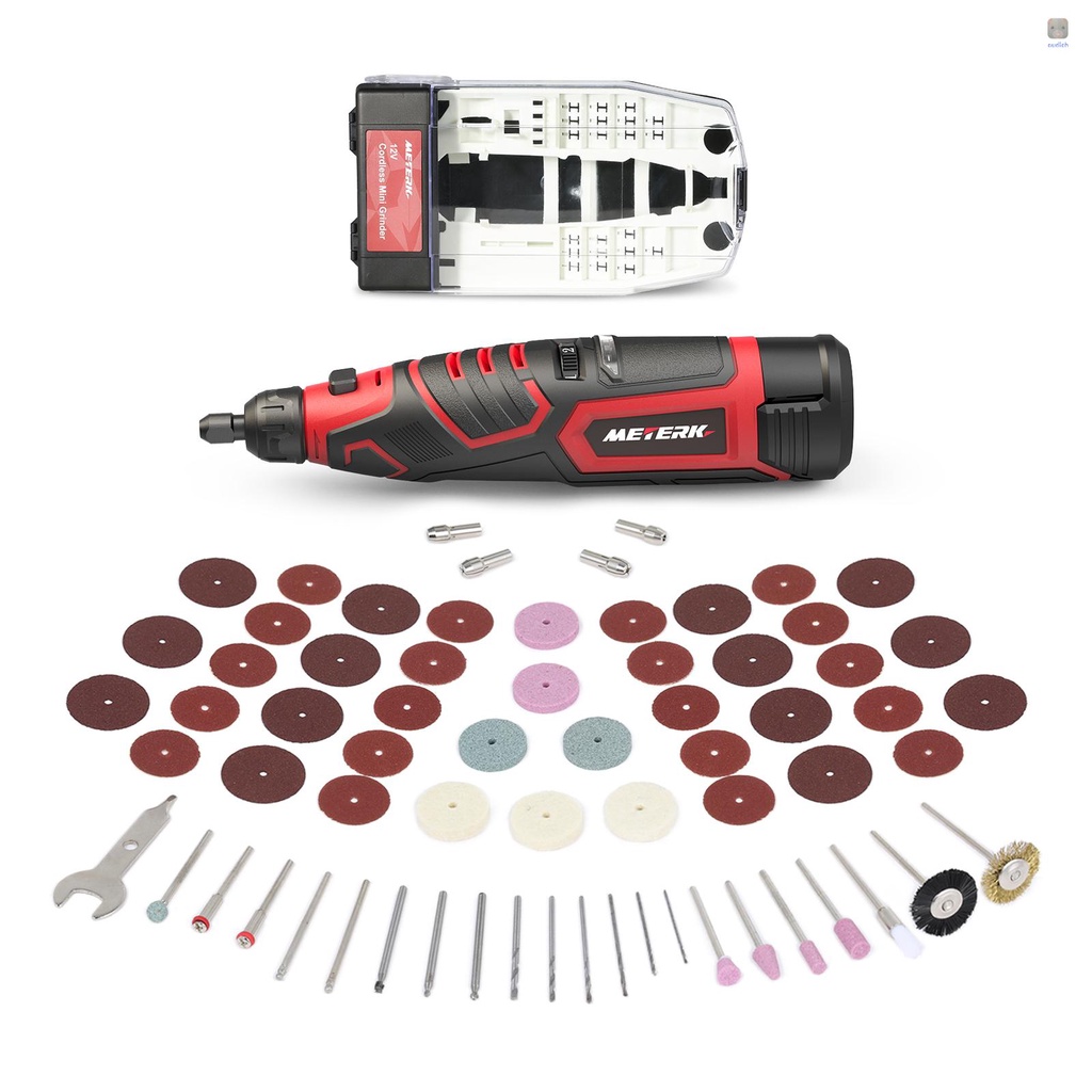 Bộ Dụng Cụ Xoay Không Dây METERK 12V Với Pin Li-ion 2.0Ah