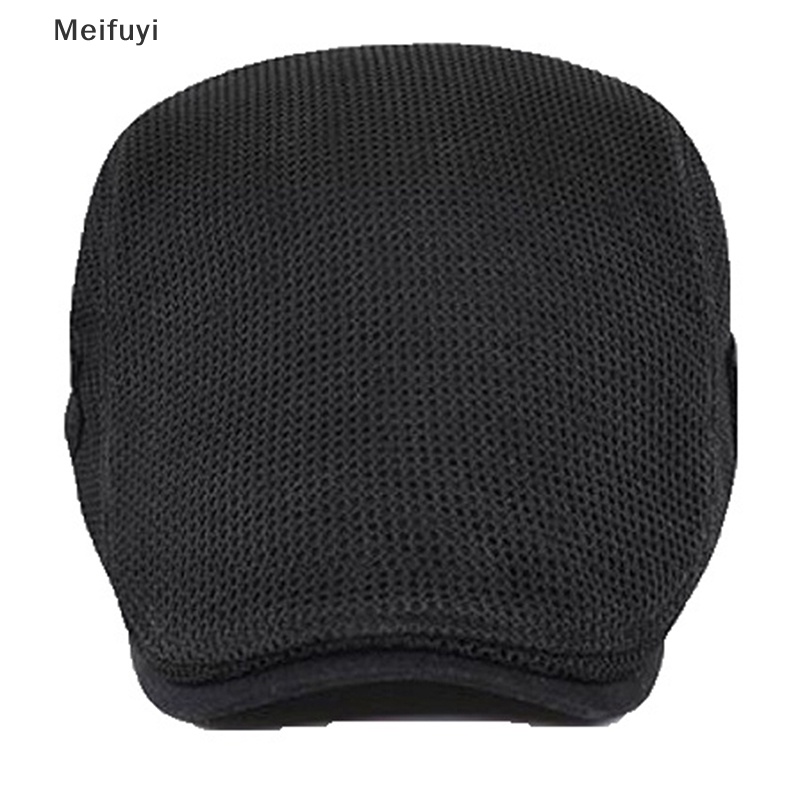 [Meifuyi] Mũ Beret Lưới Phẳng Thoáng Khí Cho Nam