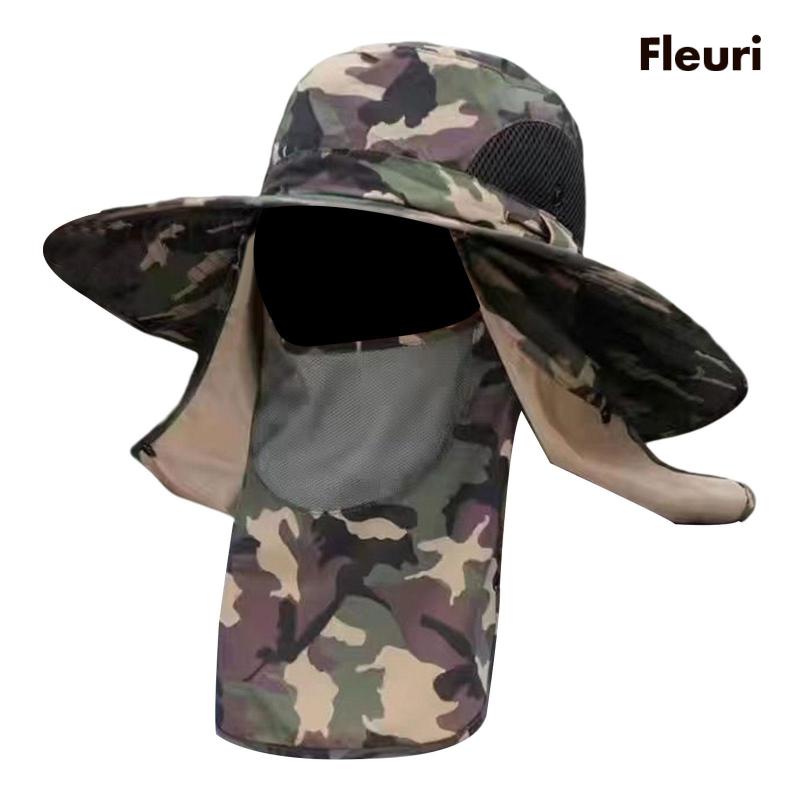 Mũ Câu Cá / Đi Biển Có Tấm Che Cổ Có Thể Tháo Rời Unisex