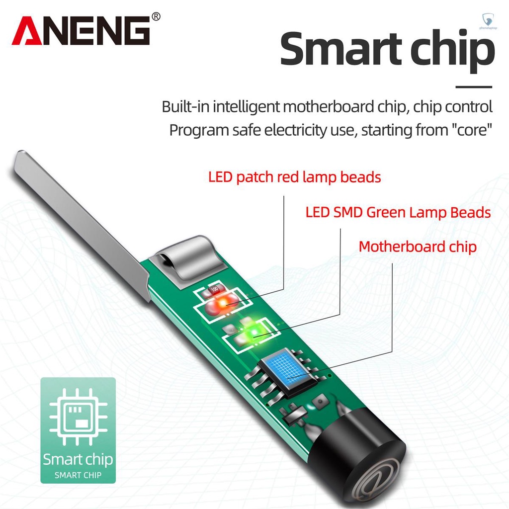 (laptvn) Bút Thử Điện ANENG B14 24-250V Cảm Ứng Ánh Sáng Và Âm Thanh