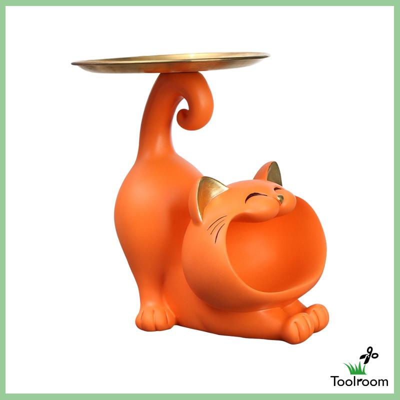 Khay Đựng Đồ Dùng Hình Mèo Phong Cách Hiện Đại Trang Trí Bàn Phòng Ngủ