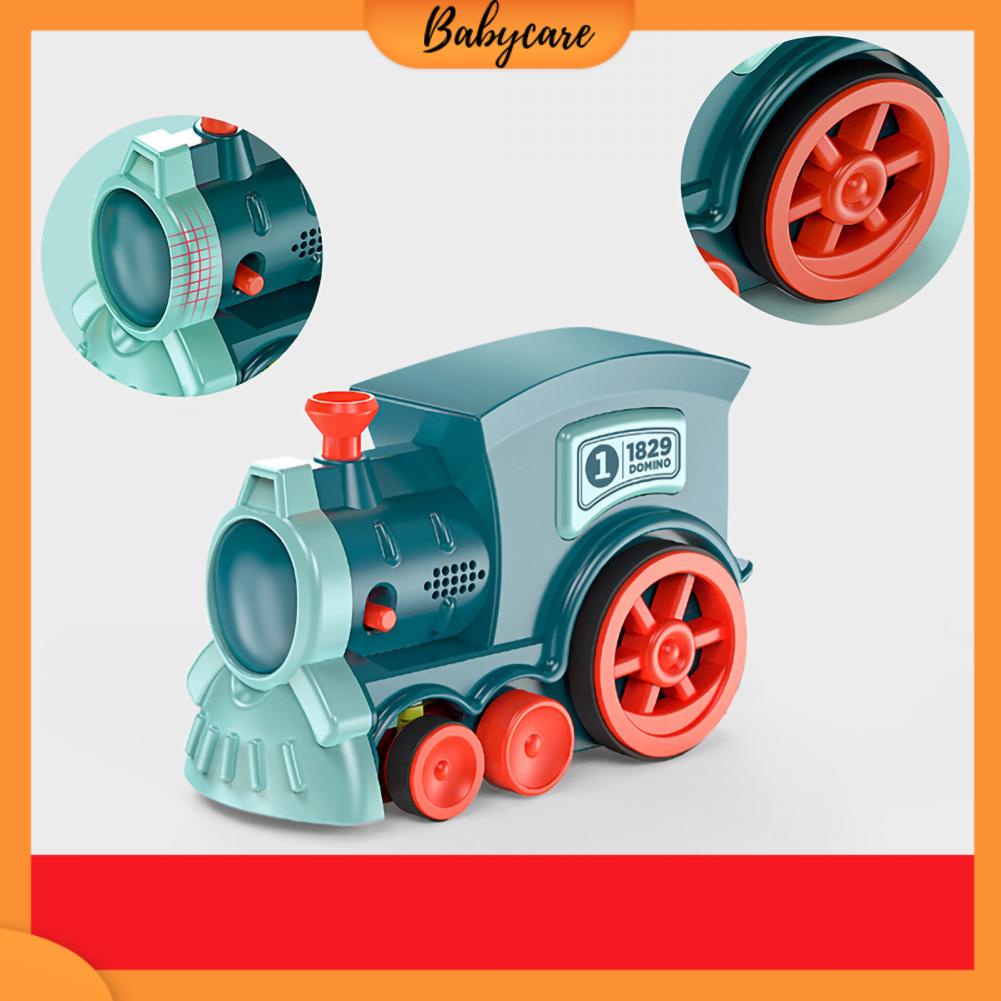 Babycare Có hàng sẵn Bộ xếp hình xe lửa Domino Đồ chơi trẻ em vui nhộn và giáo dục