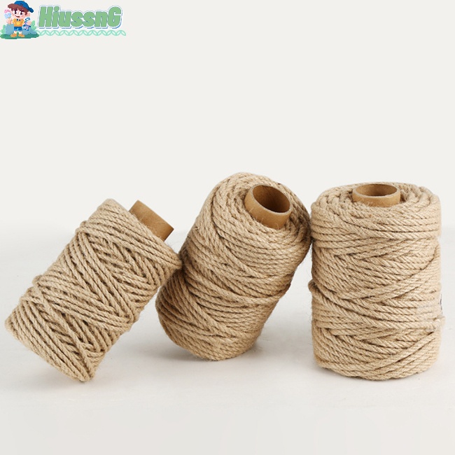 1 Cuộn Dây Đay Tự Nhiên 5mm 100m Dày Dặn Dùng Làm Đồ Thủ Công
