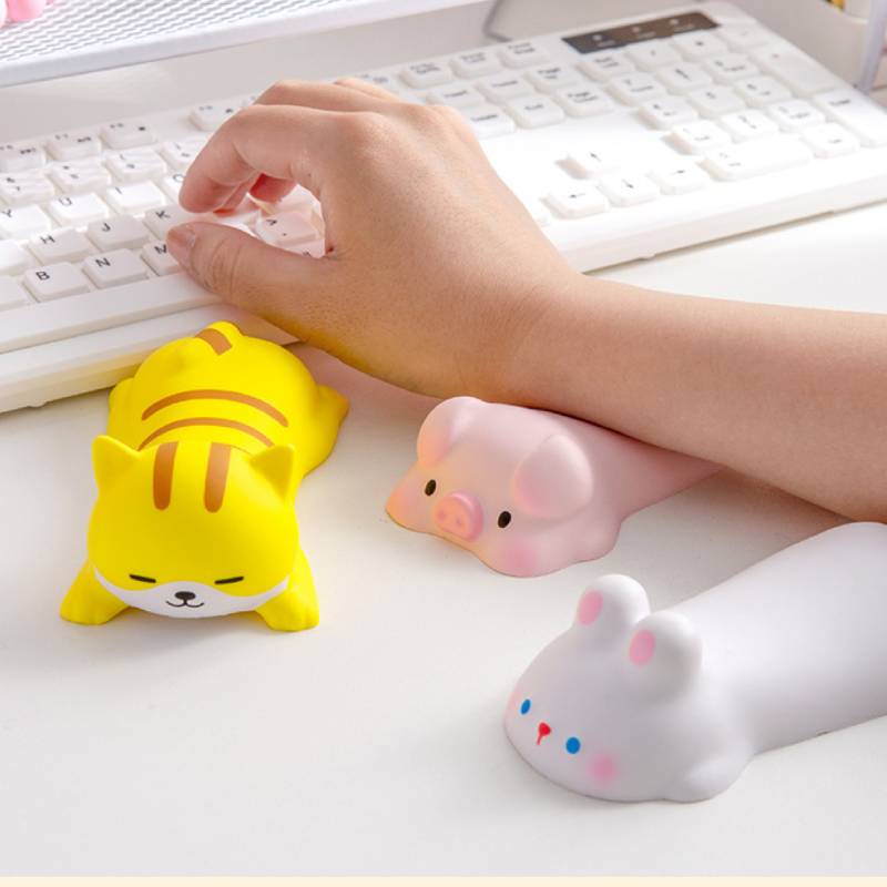 Kawaii Creative Silicone 3d Cổ Tay Nhỏ Tấm Lót Chuột Mini Lợn Dễ Thương Thỏ Chó Mèo Thiết Kế Hình Dạng Động Vật Bộ Nhớ Công Thái Học Mút Hỗ Trợ Cổ Tay Gối Nghỉ Đệm Thảm hiệu quả.store vn