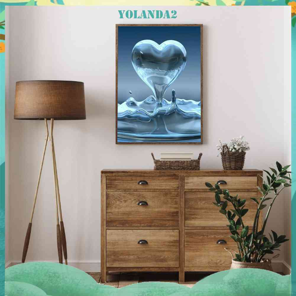 Tranh Đính Đá Kim Cương Toàn Bộ 5D DIY Hình Giọt Nước