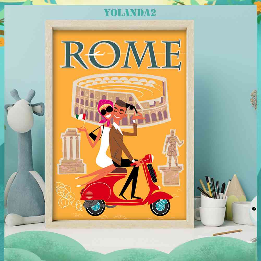 Bộ Tranh Đính Đá 5D Họa Tiết Nhân Vật Hoạt Hình Độc Đáo DIY