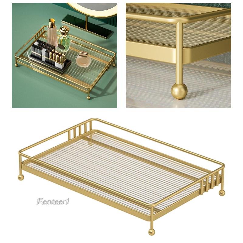 [Fenteer1] Khay Đựng Mỹ Phẩm / Son Môi / Đồ Trang Điểm Cho Phòng Tắm