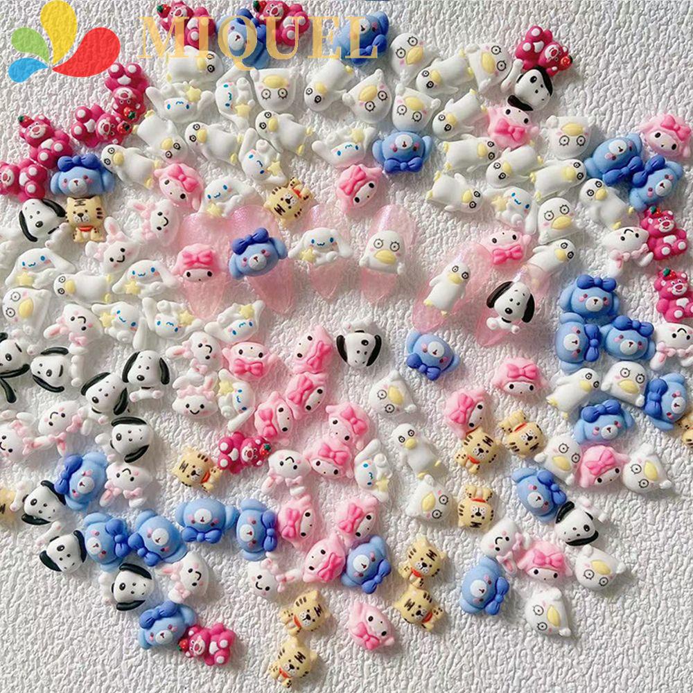 Bộ Phụ Kiện Trang Trí Móng Tay Hình Động Vật Dễ Thương