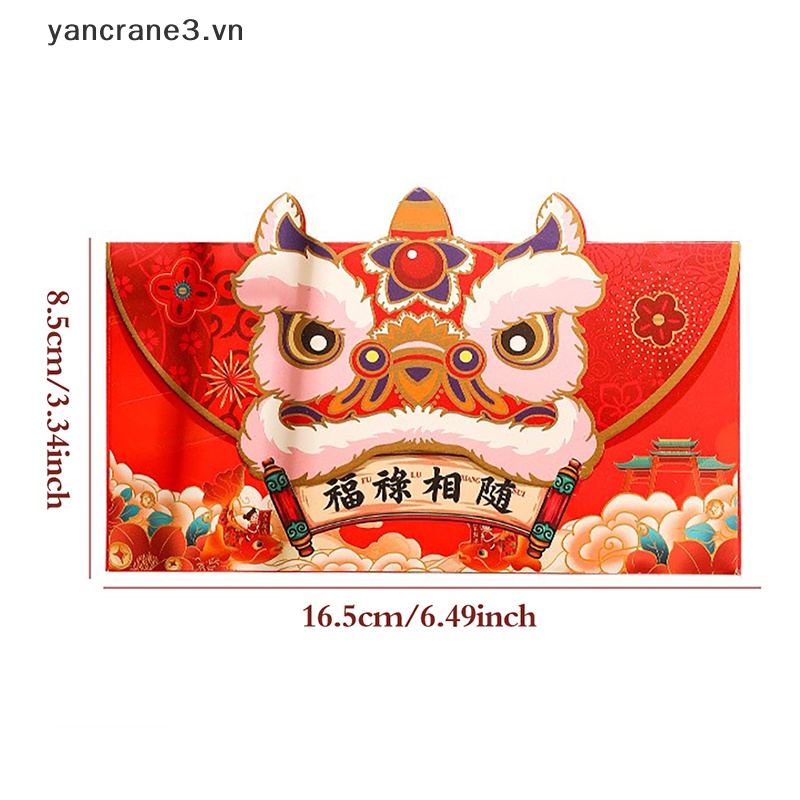 {YAN3} Set 4 Bao Lì Xì Đỏ Phong Cách Trung Hoa Dùng Trong Năm Mới May Mắn {yancrane3.vn}
